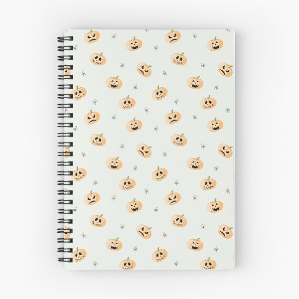 Item preview, Cute Watercolor Jack-o'-Lanterns and Spiders Sage Green Pattern designed and sold by svitlaarty.