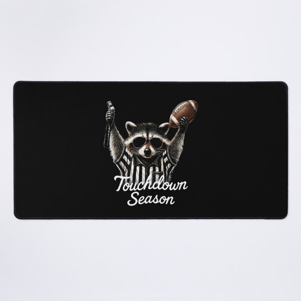 Item preview, Raccoon referee touchdown season illustrated designed and sold by oliviamaer.