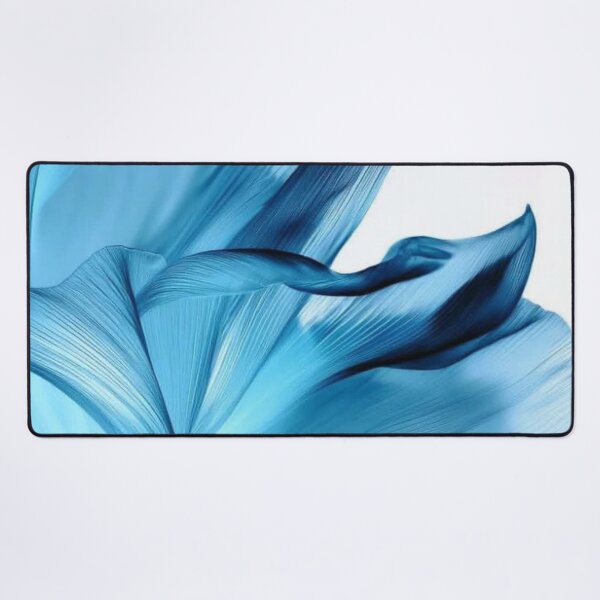 Item preview, Blue Translucent Silk Waves Flowing Organic Petals Abstract designed and sold by LYAN-STORE.