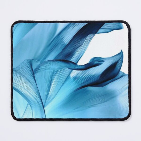 Item preview, Blue Translucent Silk Waves Flowing Organic Petals Abstract designed and sold by LYAN-STORE.
