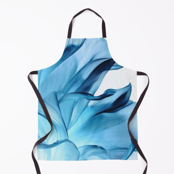 Item preview, Blue Translucent Silk Waves Flowing Organic Petals Abstract designed and sold by LYAN-STORE.