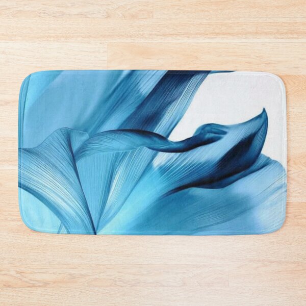 Item preview, Blue Translucent Silk Waves Flowing Organic Petals Abstract designed and sold by LYAN-STORE.