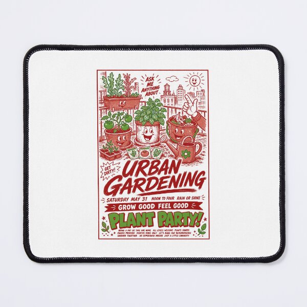 Item preview, Urban Gardening Plant Party Grow Good Feel Good designed and sold by LuminOrb.