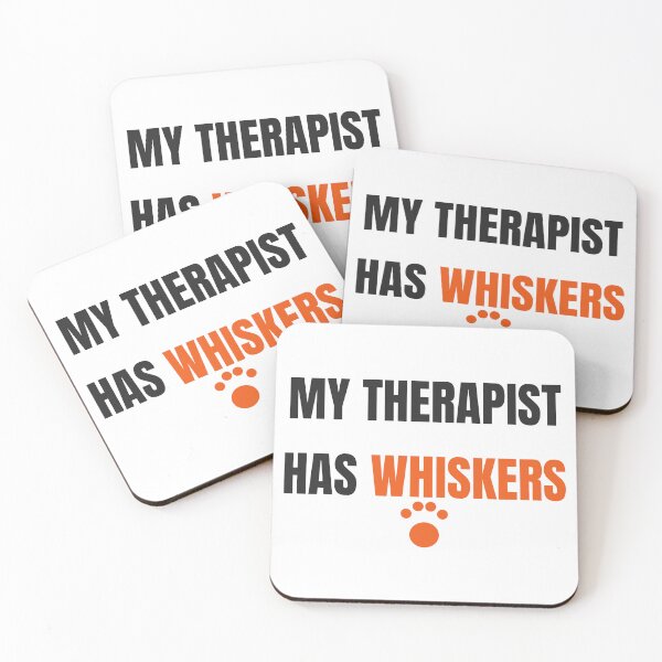 Item preview, My Therapist Has Whiskers Funny Cat Lover Quote designed and sold by Faissal SBIAA.
