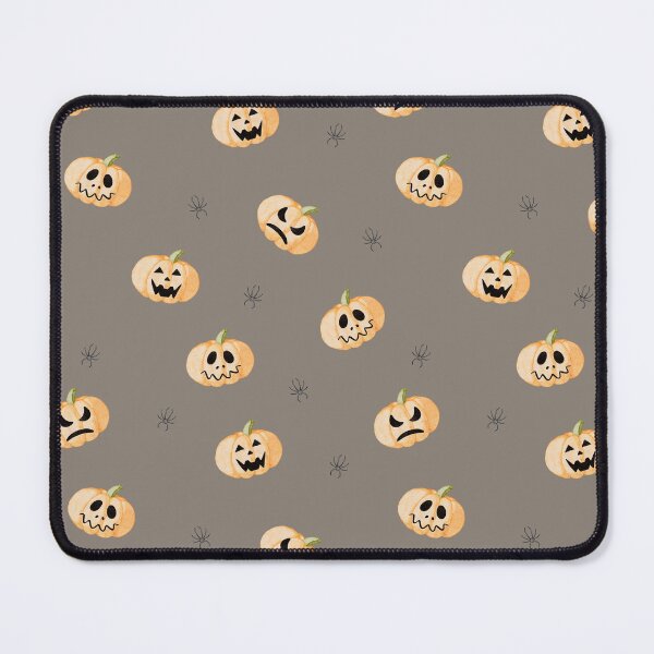 Item preview, Cute Watercolor Jack-o'-Lanterns and Spiders Taupe Pattern designed and sold by svitlaarty.