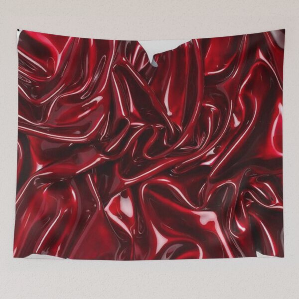 Item preview, Red Liquid Glossy Silk Draped Latex Folded Texture designed and sold by LYAN-STORE.