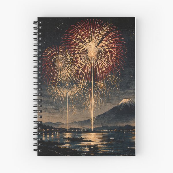 Item preview, Mount Fuji Fireworks Night designed and sold by  Silent Japan Studio.