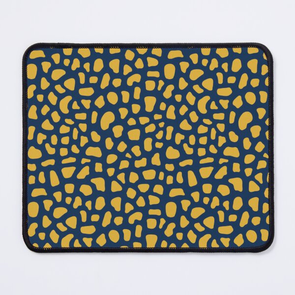 Item preview, Navy Blue & Mustard Terrazzo Pattern | Modern Abstract Seamless Design designed and sold by Pickachoo.