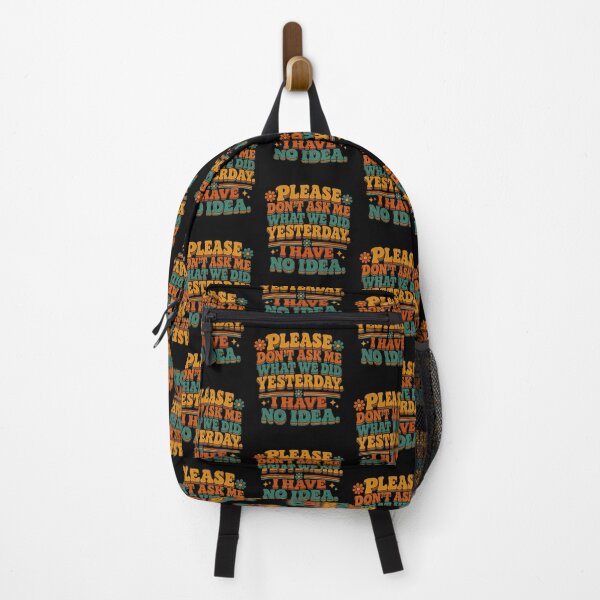 Item preview, Please Don't Ask Me What We Did Yesterday Funny Teacher Retro Educator Gift Art Print designed and sold by thoughtswear.