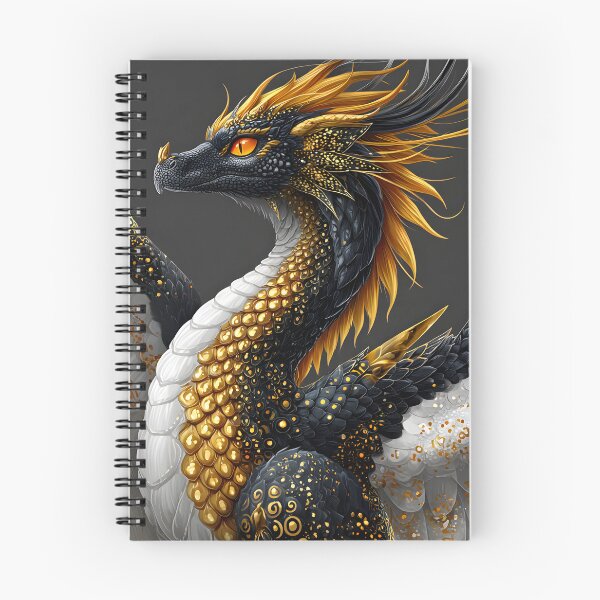 Item preview, Majestic Dragon with Stunning Golden Feathers designed and sold by Artessie.