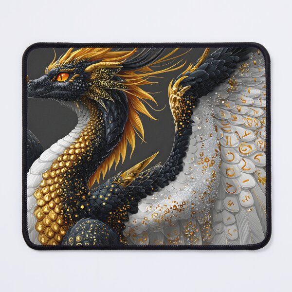 Item preview, Majestic Dragon with Stunning Golden Feathers designed and sold by Artessie.