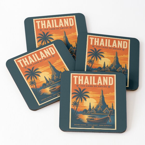 Item preview, Vintage Thailand Poster designed and sold by GoodOldVintage.