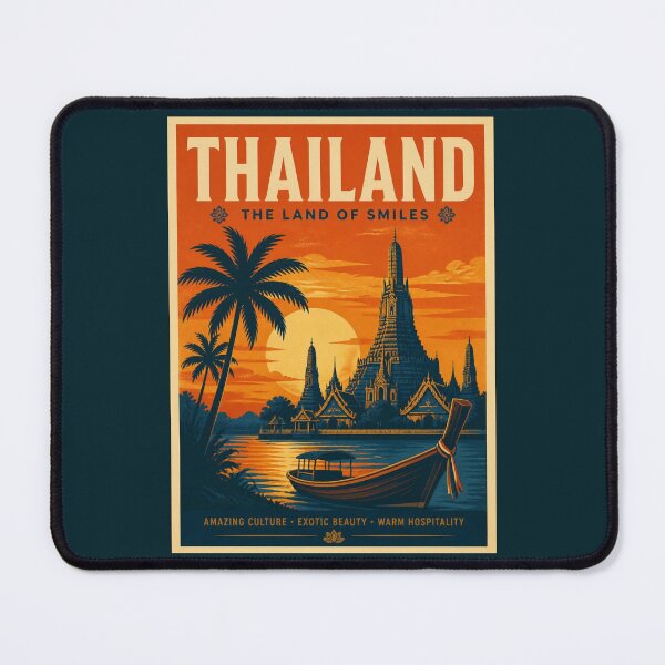 Item preview, Vintage Thailand Poster designed and sold by GoodOldVintage.