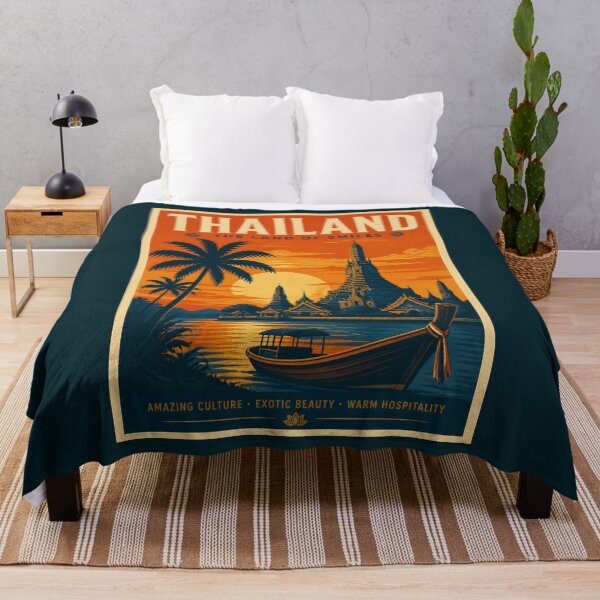 Item preview, Vintage Thailand Poster designed and sold by GoodOldVintage.
