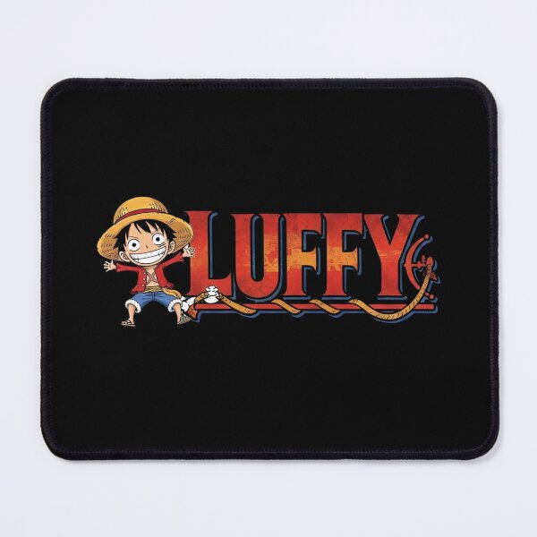 Item preview, One Piece Cute Chibi Luffy Logo Text designed and sold by NorthenStudio.
