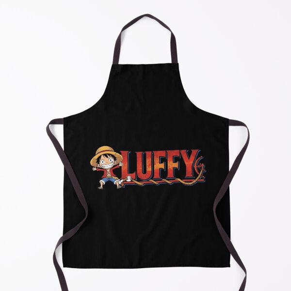 Item preview, One Piece Cute Chibi Luffy Logo Text designed and sold by NorthenStudio.