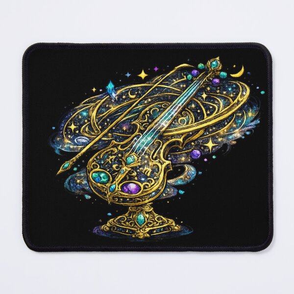Item preview, Cosmic Fantasy Violin | Celestial Galaxy Instrument | Mystical Music Art designed and sold by irfanshikh.