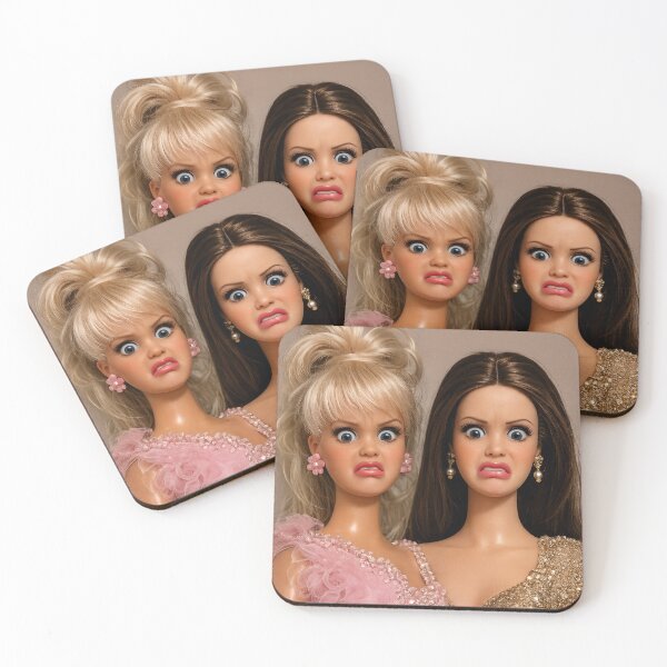 Item preview, Two Disgusted Dolls Cringe Besties Funny Meme designed and sold by Devilians92.