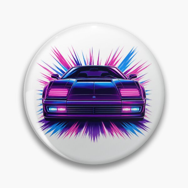 Item preview, Synthwave 80s Retro Car Neon Burst designed and sold by Piising.