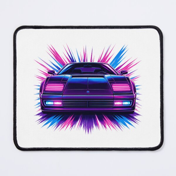 Item preview, Synthwave 80s Retro Car Neon Burst designed and sold by Piising.