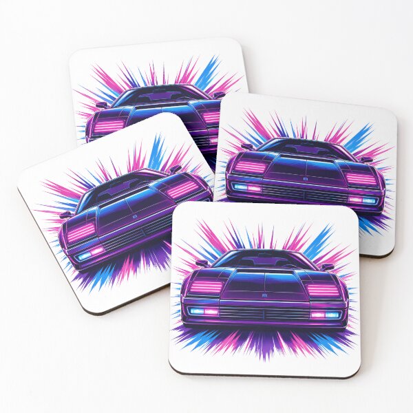 Item preview, Synthwave 80s Retro Car Neon Burst designed and sold by Piising.