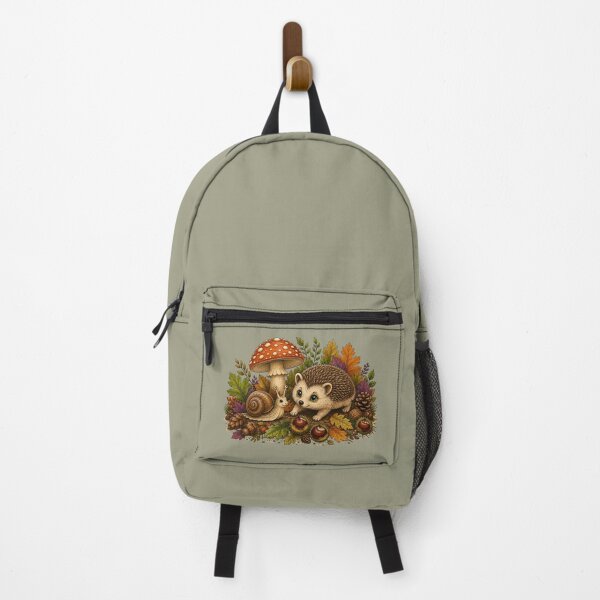 Item preview, Woodland Friends – Hedgehog, Snail & Autumn Mushroom designed and sold by Aimetoi.