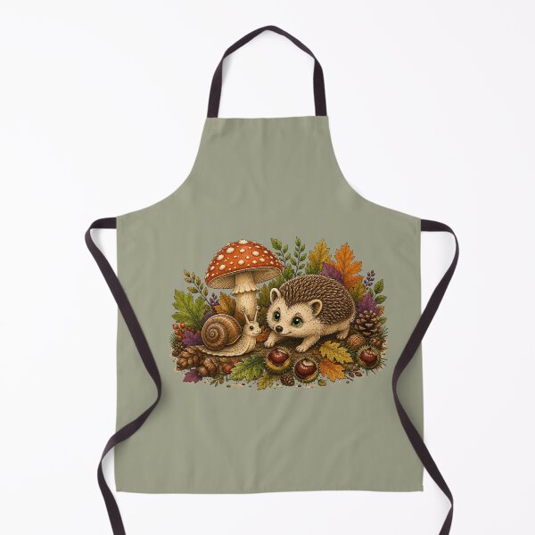 Item preview, Woodland Friends – Hedgehog, Snail & Autumn Mushroom designed and sold by Aimetoi.