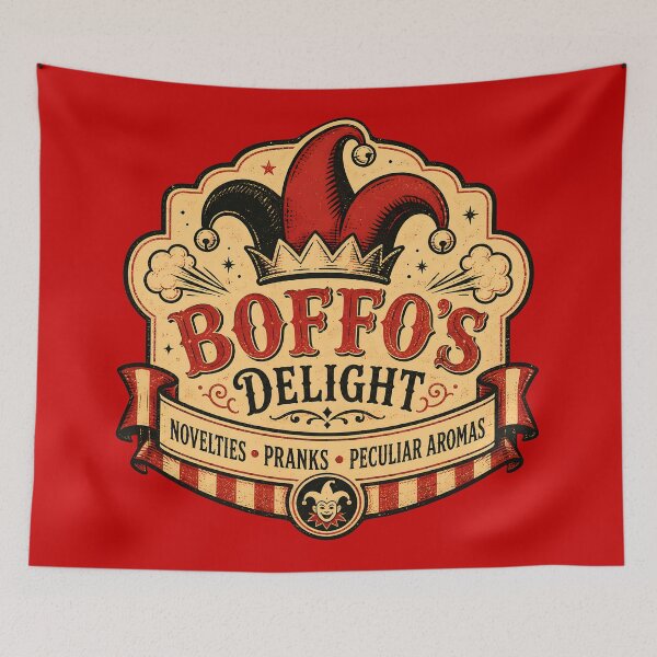 Item preview, Boffo’s Delight Joke Shop Label designed and sold by agearb.