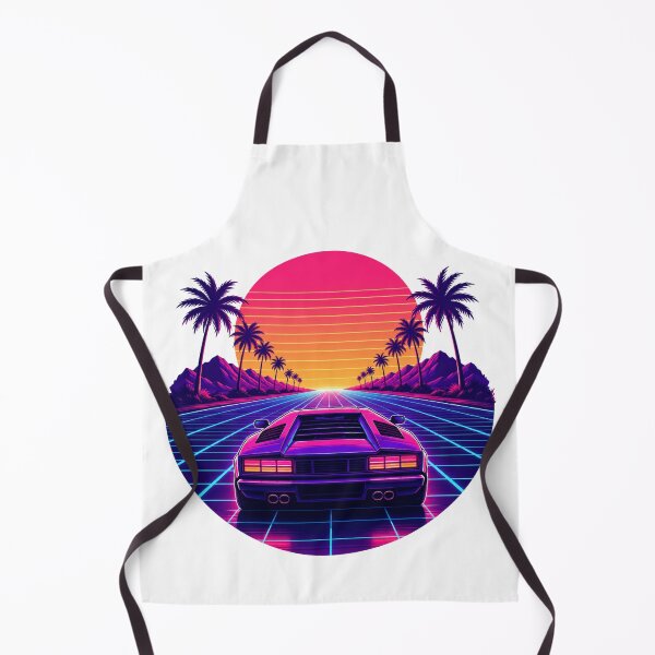 Item preview, Retrowave Synthwave Grid Highway & Supercar Sunset designed and sold by Piising.