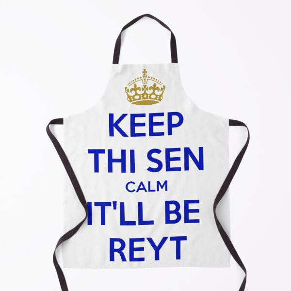 Item preview, Keep Thi Sen Calm It'll Be Reyt Yorkshire Dialect Blue Text designed and sold by taiche.