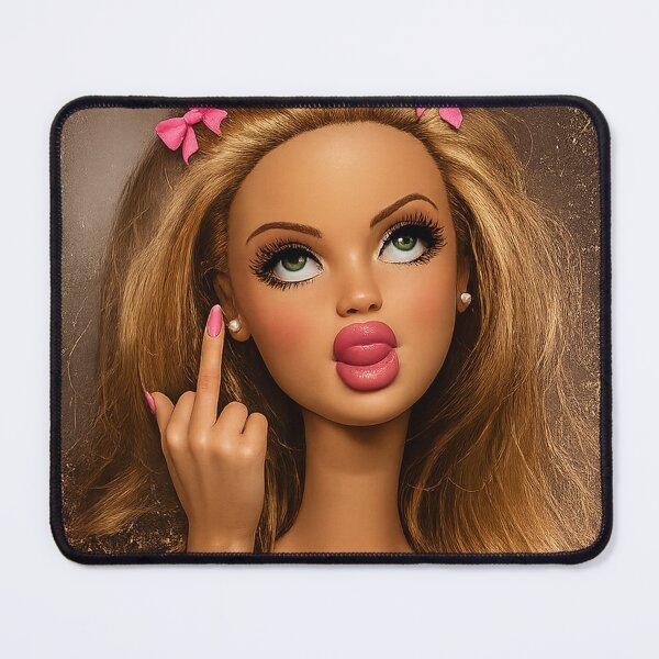 Item preview, Sassy Coquette Doll Middle Finger Eye Roll Meme designed and sold by Devilians92.