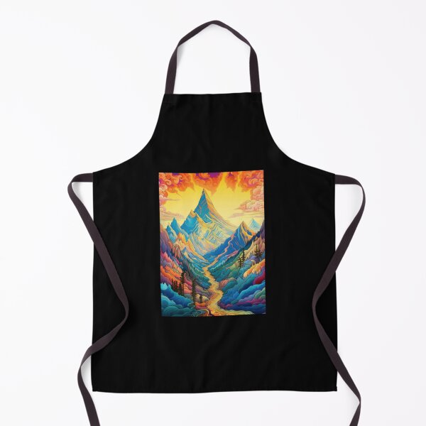 Item preview, Dramatic Mountain Peak Sunset Silhouette Vector Landscape designed and sold by AmetheaVex.