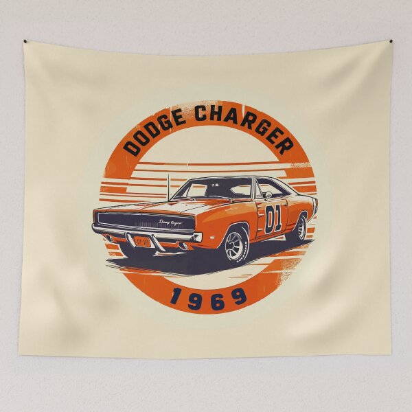 Item preview, Vintage Car Classic Charge 1969 designed and sold by PrintCarClub.