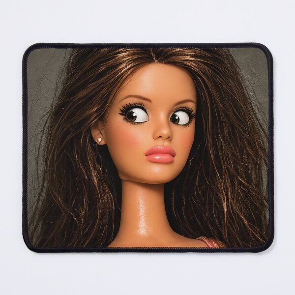 Item preview, Funny Cross Eyed Brunette Doll Side Eye Meme designed and sold by Devilians92.