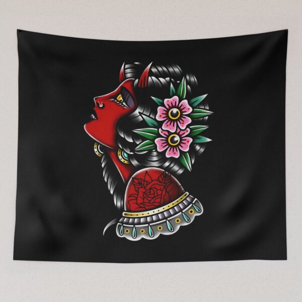 Item preview, Floral Geisha Traditional Japanese Art designed and sold by AmetheaVex.