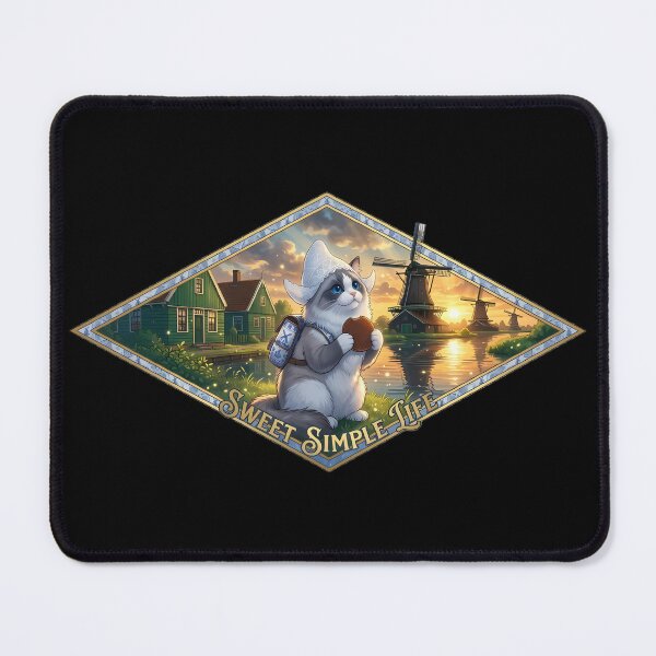 Item preview, Zaanse Schans Windmill Ragdoll Canvas: Sweet Life designed and sold by MossyAndPearl.