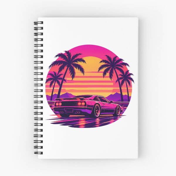Item preview, Retro Synthwave Sunset Drive Sports Car designed and sold by Piising.