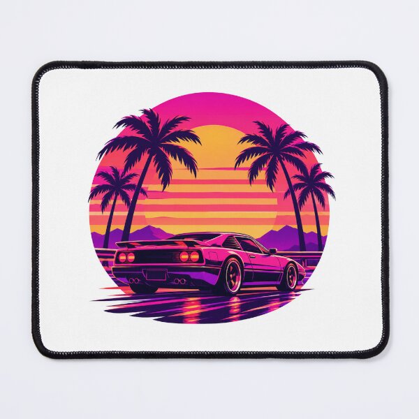 Item preview, Retro Synthwave Sunset Drive Sports Car designed and sold by Piising.