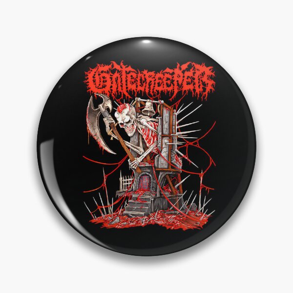 Item preview, Skeleton Guard Holding Scythe On Spiked designed and sold by AuraBinge.