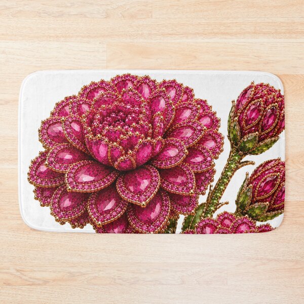 Item preview, CRYSTAL CYCLAMEN ZINNIA FLOWERS  designed and sold by wordspixies.