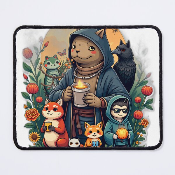 Item preview, Whimsical Creatures Beaver | Cute Fantasy Animal Sticker & T-Shirt Design designed and sold by profustock.