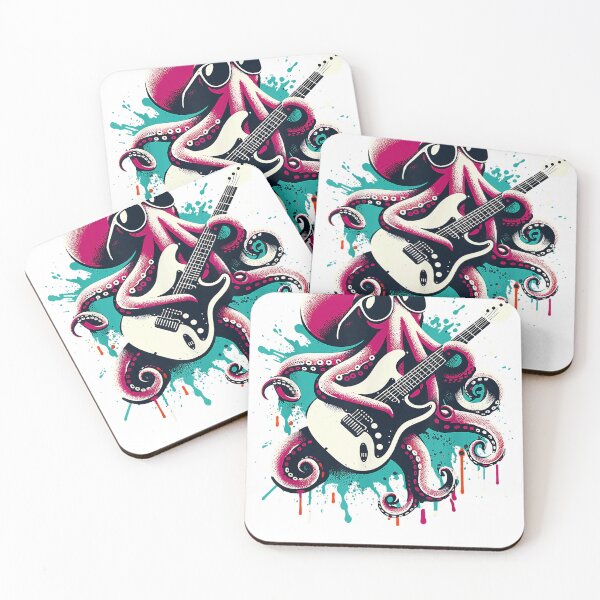 Item preview, Guitar Octopus Novelty Rock Music Band Concert Funny Guitar designed and sold by StefanieKappel.