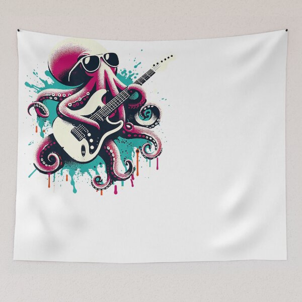 Item preview, Guitar Octopus Novelty Rock Music Band Concert Funny Guitar designed and sold by StefanieKappel.