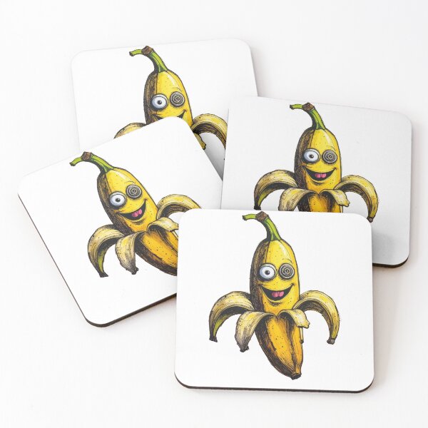 Aperçu de l'œuvre T-shirt humoristique avec une banane dansante, un personnage de fruit mignon et rigolo, cadeau idéal pour les gourmands et les amoureux des bananes. créée et vendue par icemanphotos.