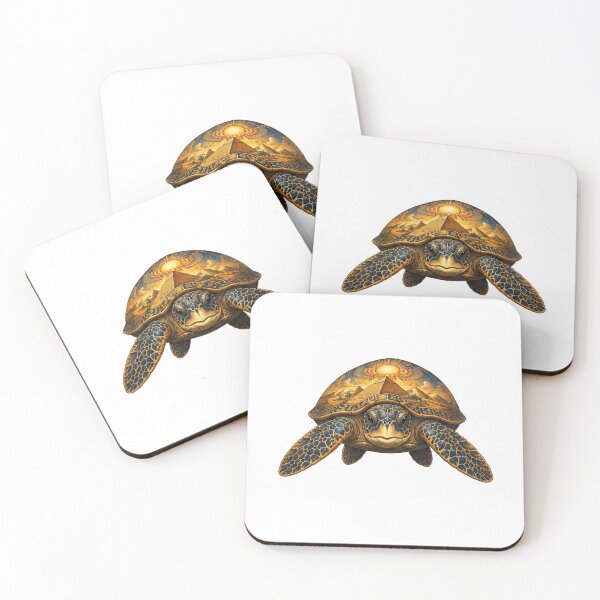 Item preview, Sea Turtle Portrait | Ocean Pyramid Art Collection designed and sold by Zaru Art Studio.