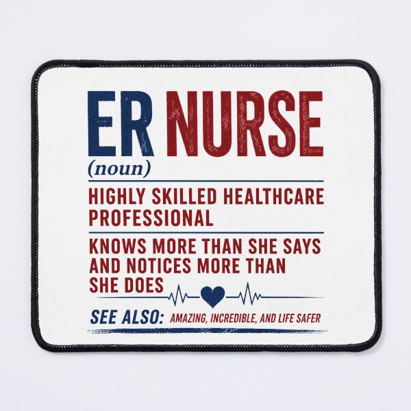 Item preview, ER Nurse – Funny Emergency Room Nurse designed and sold by ECWhite JR Designs.