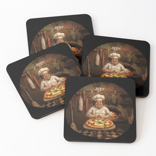 Item preview, Buon Appetito Pizza Chef - Funny Italian Pizzeria Art designed and sold by The store under the battleship :).