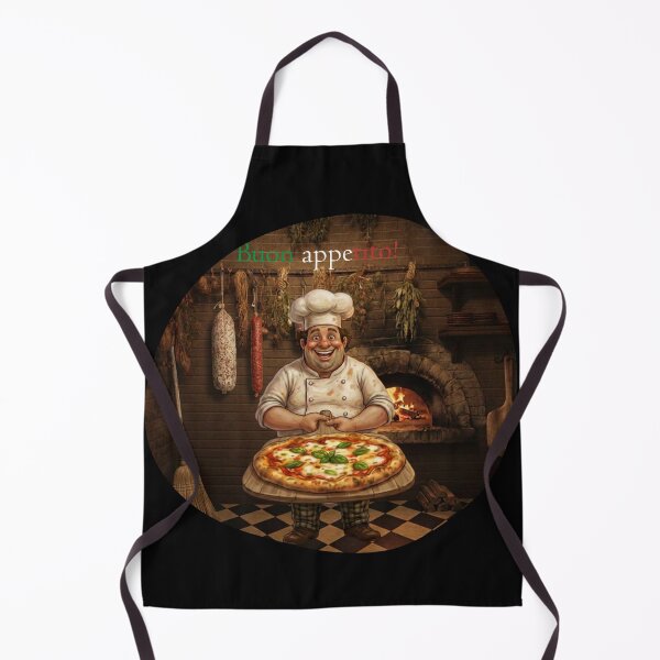 Item preview, Buon Appetito Pizza Chef - Funny Italian Pizzeria Art designed and sold by The store under the battleship :).