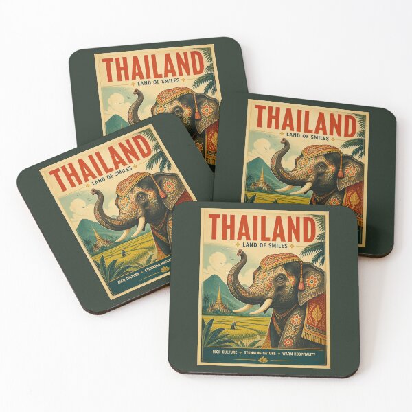 Item preview, Vintage Thailand Poster designed and sold by GoodOldVintage.
