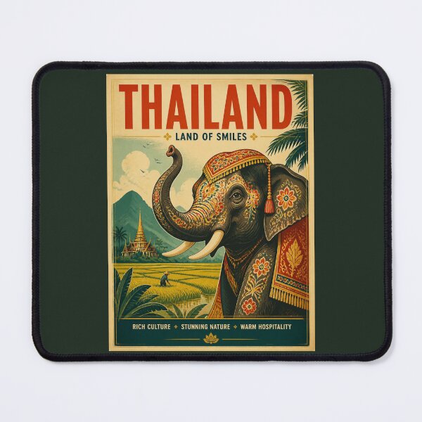 Item preview, Vintage Thailand Poster designed and sold by GoodOldVintage.